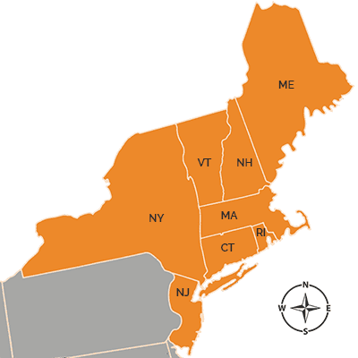 NEBCR Coverage Area Map